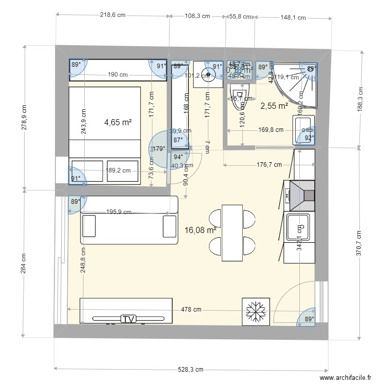aptr 2. Plan de 0 pièce et 0 m2