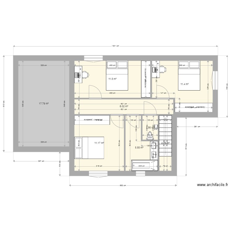 Plan Etage Nouvelle maison V6. Plan de 0 pièce et 0 m2