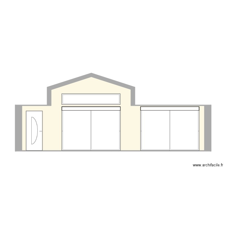 enfilade ouvertures vue intérieure. Plan de 0 pièce et 0 m2