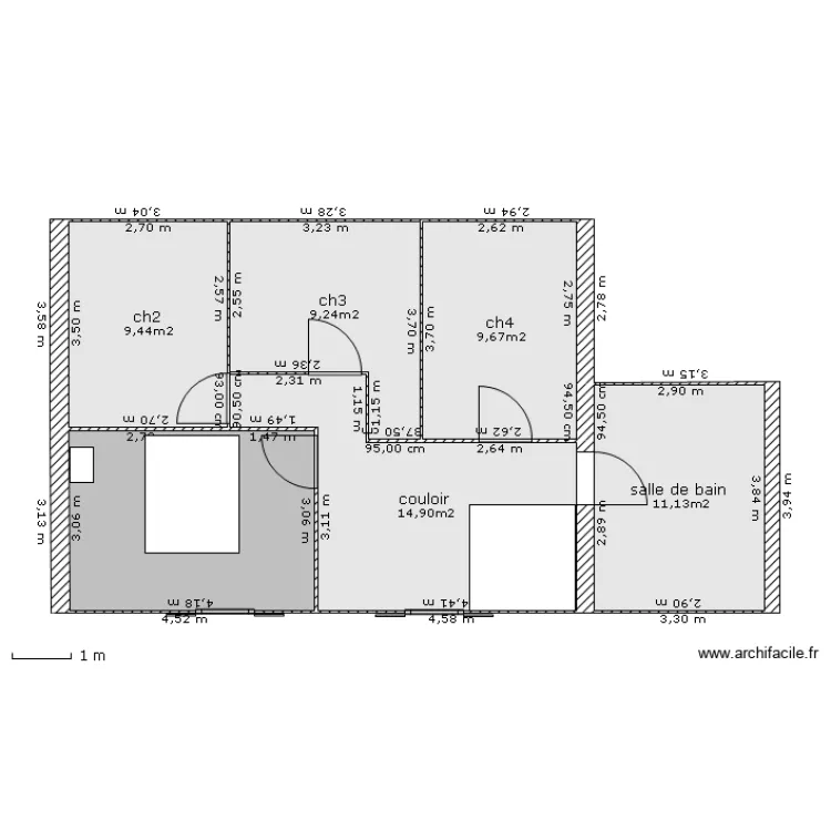 mandres etage 2. Plan de 