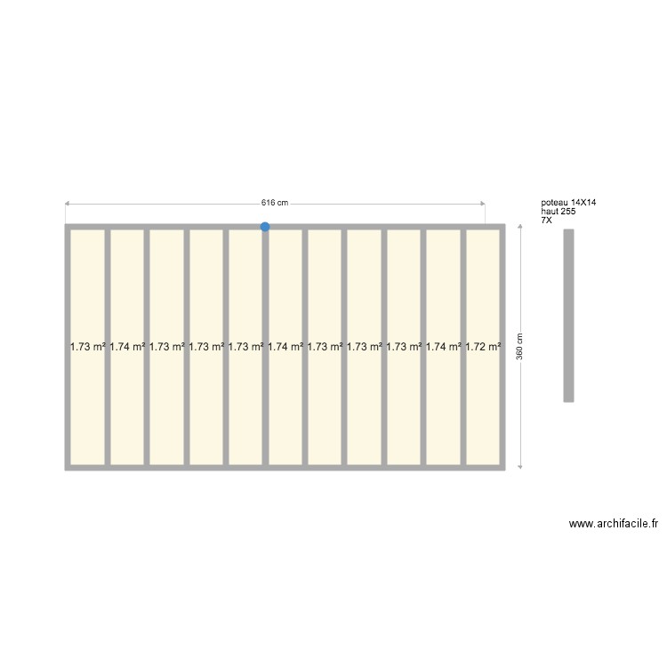 terrasse bois plan 1. Plan de 0 pièce et 0 m2