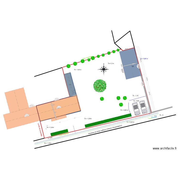 Plan Aménagement. Plan de 2 pièces et 78 m2