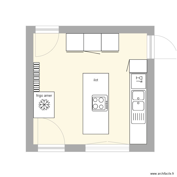 cuisine. Plan de 0 pièce et 0 m2