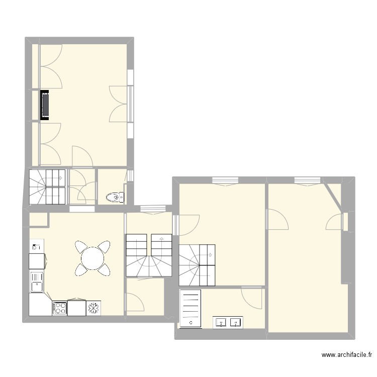 1er étage. Plan de 0 pièce et 0 m2