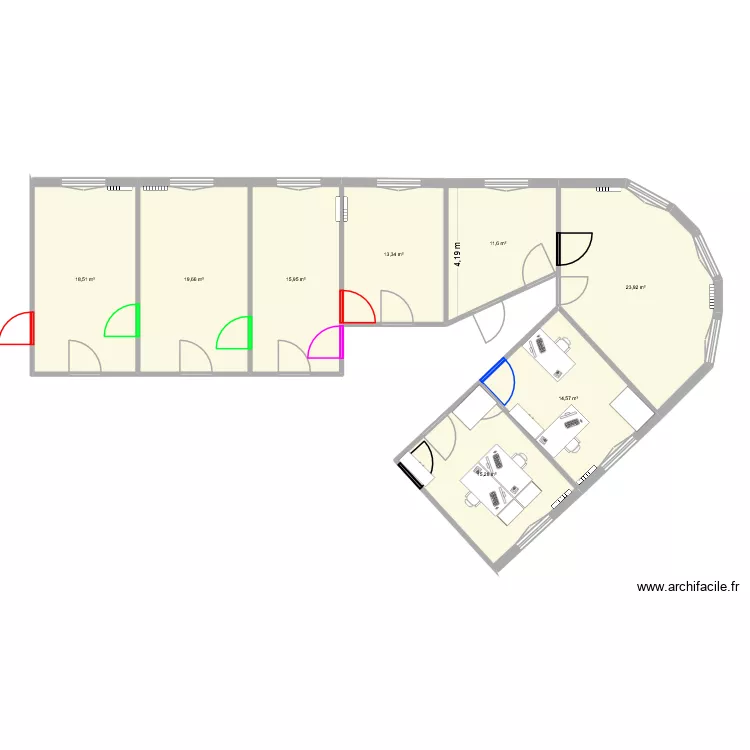 SRISET R+2 Danté Romu Mika. Plan de 8 Pièces et 133 m² SRISET R+2 Danté Romu Mika. Plan de 8 Pièces et 133 m²