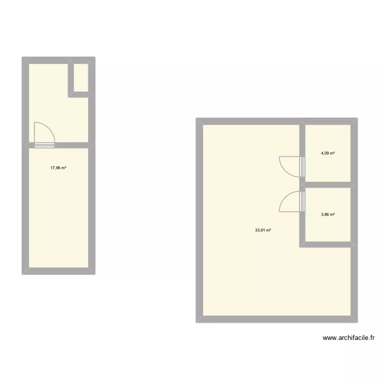 Hall_salon. Plan de 4 et 60 m² Hall_salon. Plan de 4 et 60 m²