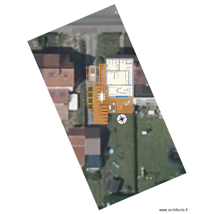 Julie idée 1. Plan de 5 pièces et 55 m2