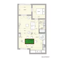 Garluche cuisine chambre escalier