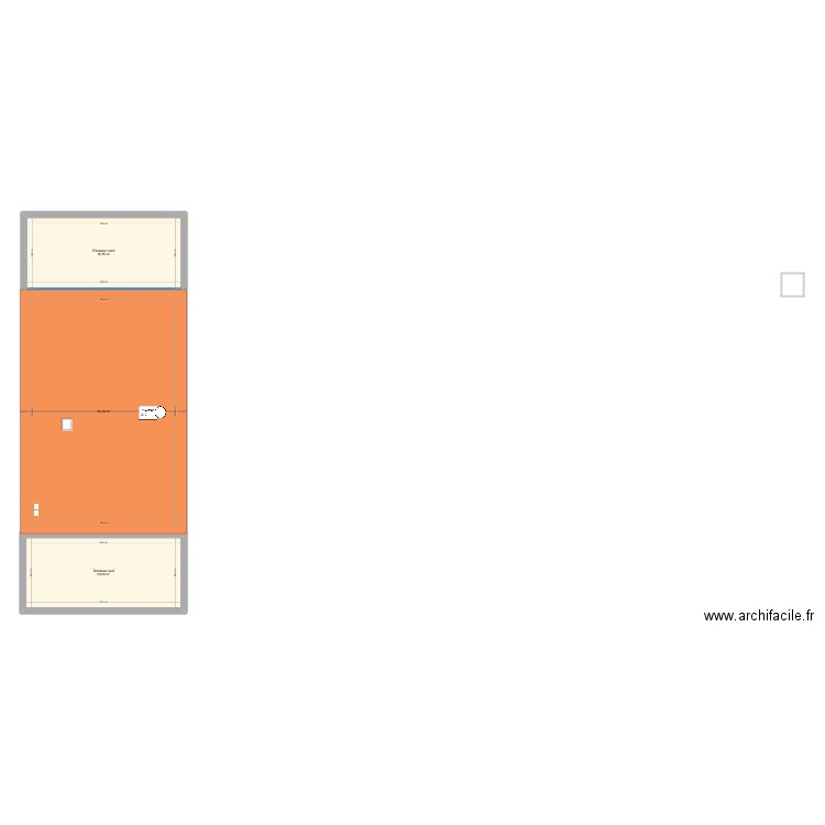 Vieux. Plan de 3 pièces et 140 m2