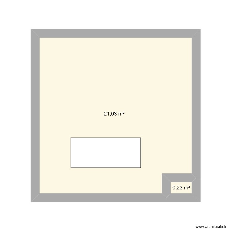 Phalsbourg 2. Plan de 2 pièces et 21 m2