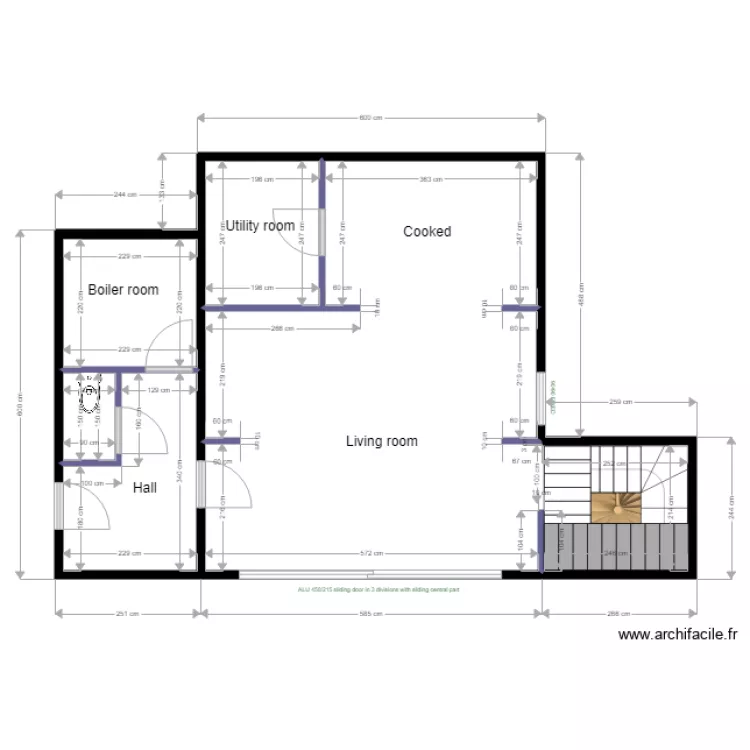 Projet Rhaier Habitation containers. Plan de 
