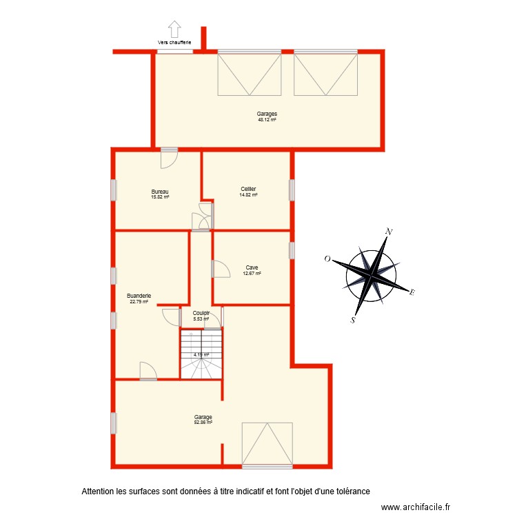 BI 4375 sous sol non côté. Plan de 0 pièce et 0 m2