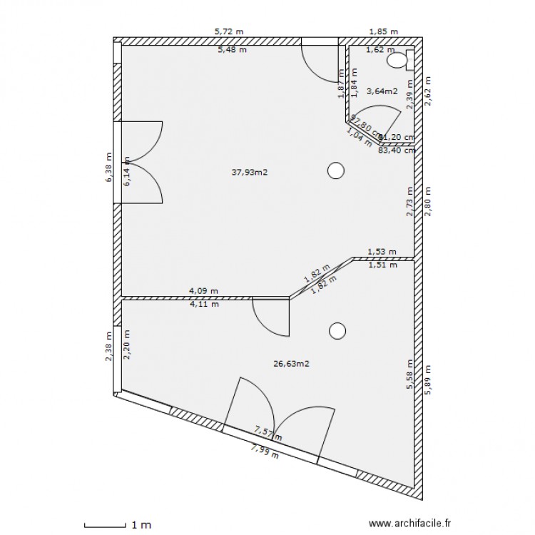 plan mayer 1. Plan de 0 pièce et 0 m2