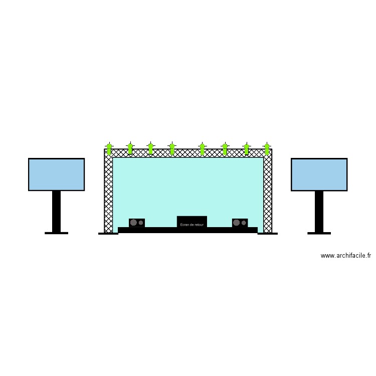 Fond de scène BH matériel. Plan de 0 pièce et 0 m2