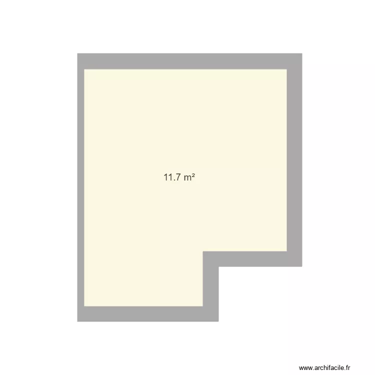 Plan hypoth&egrave;se 1 sans coffrage. Plan de 