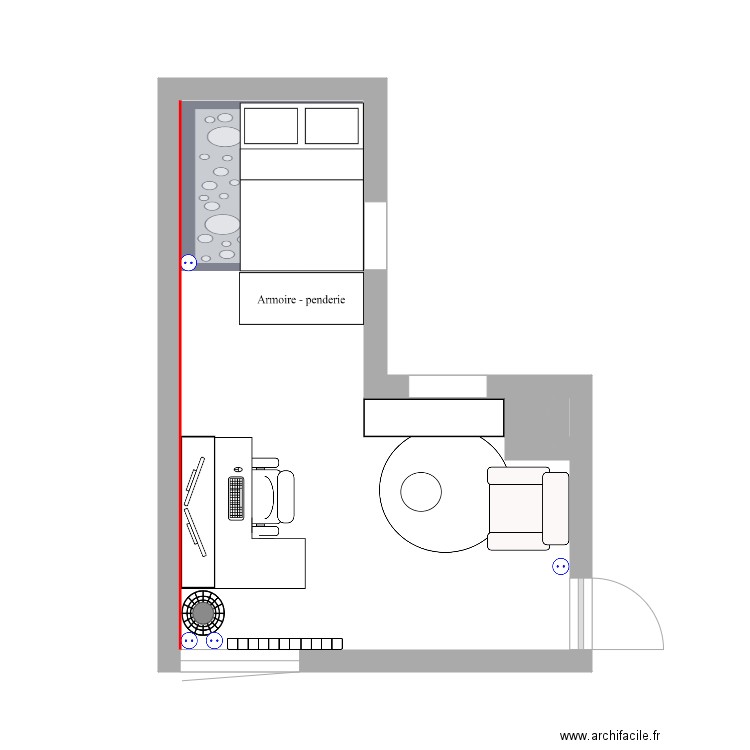 zertyui. Plan de 7 pièces et 19 m2