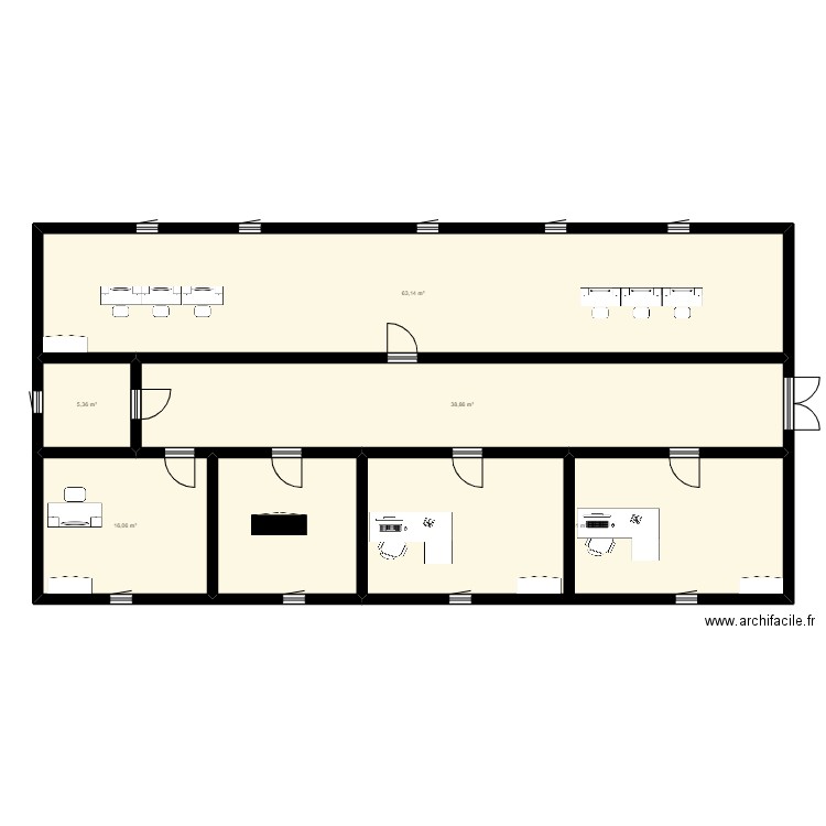 bloc directionel. Plan de 0 pièce et 0 m2