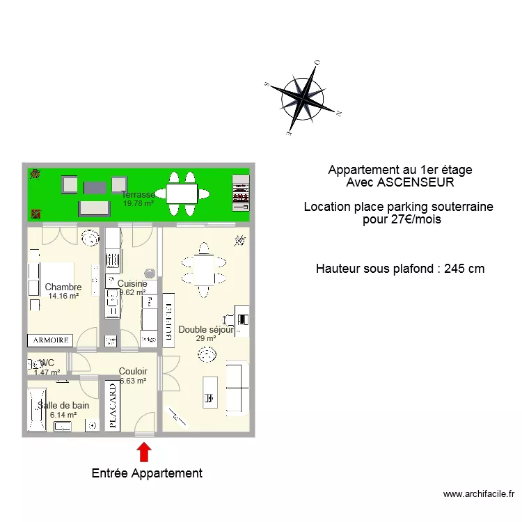 DEBOURGOGNE. Plan de 