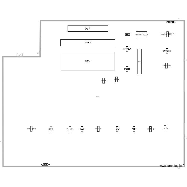 plan usine 1. Plan de 0 pièce et 0 m2