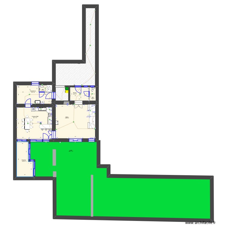 new layout 2021 05. Plan de 25 pièces et 424 m2