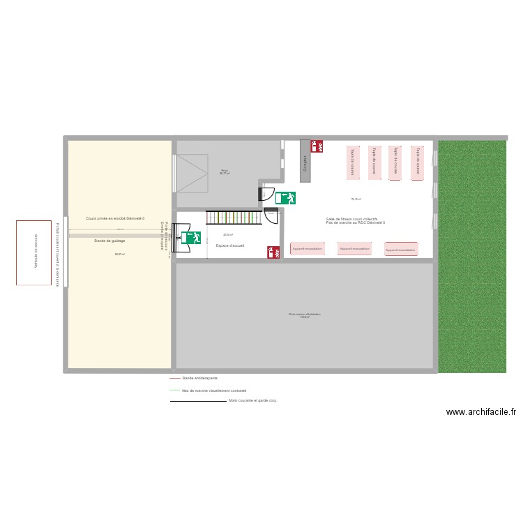 ESPACE COACHING SSI. Plan de 9 pièces et 445 m2