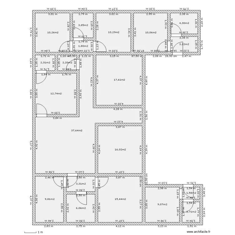 Villa du Roc . Plan de 