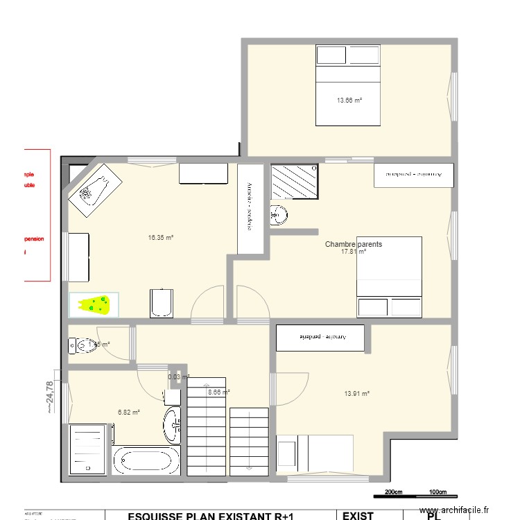 RDC. Plan de 0 pièce et 0 m2