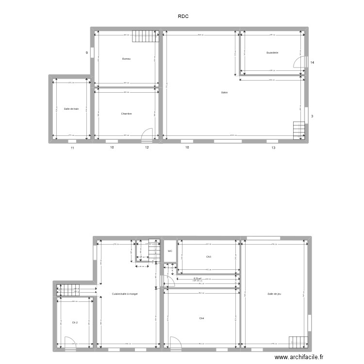 DELHOMME. Plan de 0 pièce et 0 m2