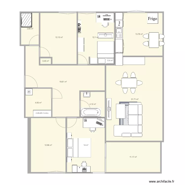 Appartement. Plan de 