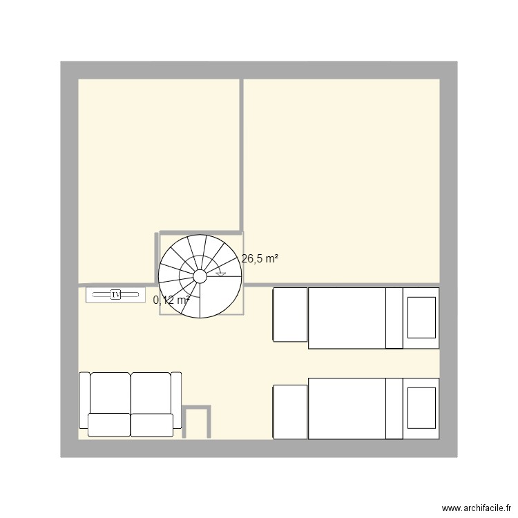 Gruissan étage. Plan de 0 pièce et 0 m2