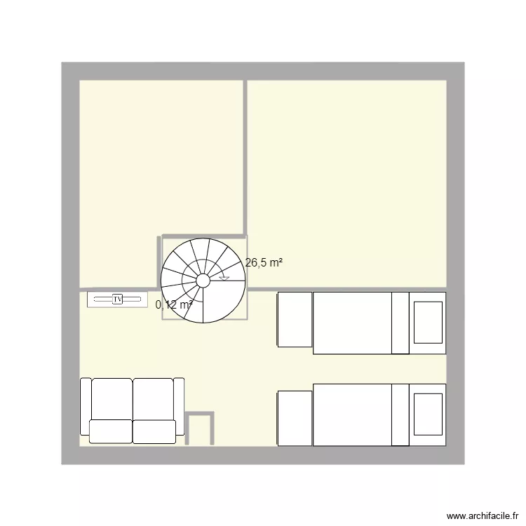 Gruissan &eacute;tage. Plan de 