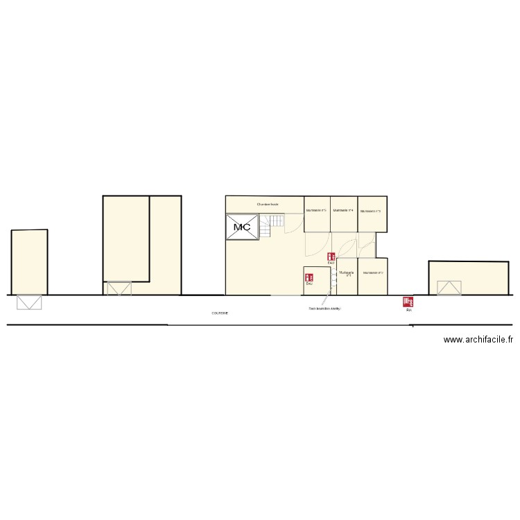 Plan général des murisseries Fenes. Plan de 0 pièce et 0 m2