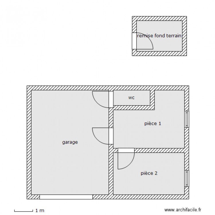 demerose abris. Plan de 0 pièce et 0 m2