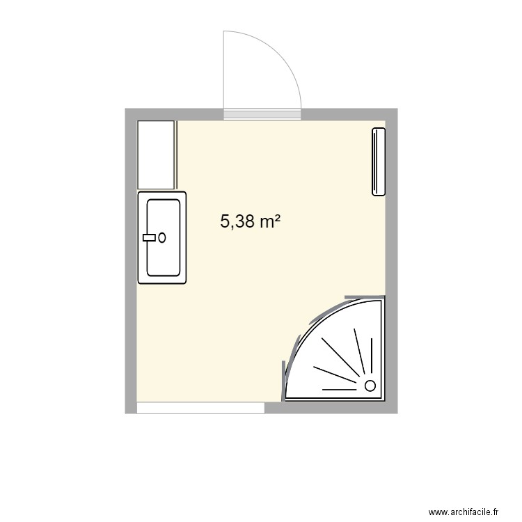 Guissard SDB existant. Plan de 0 pièce et 0 m2