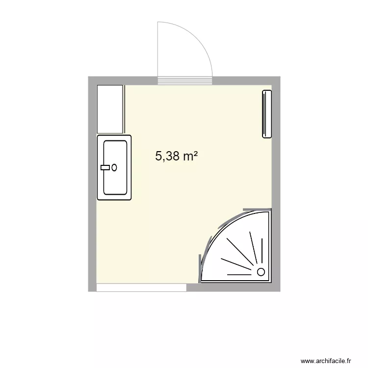 Guissard SDB existant. Plan de Guissard SDB existant. Plan de