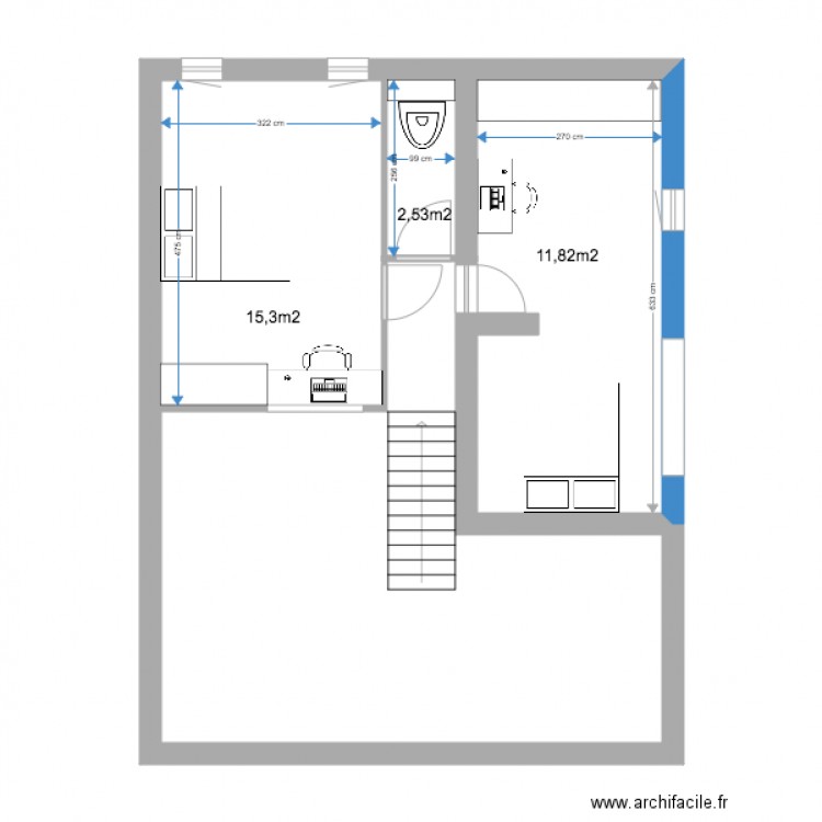 LANTINNOUVEL ETAGE. Plan de 0 pièce et 0 m2