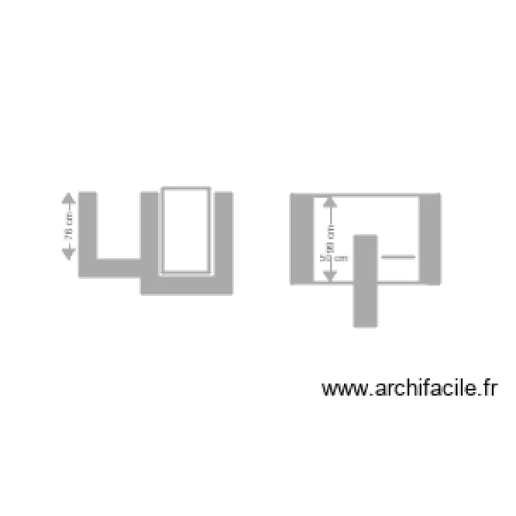 deversoir entr&eacute;e. Plan de 