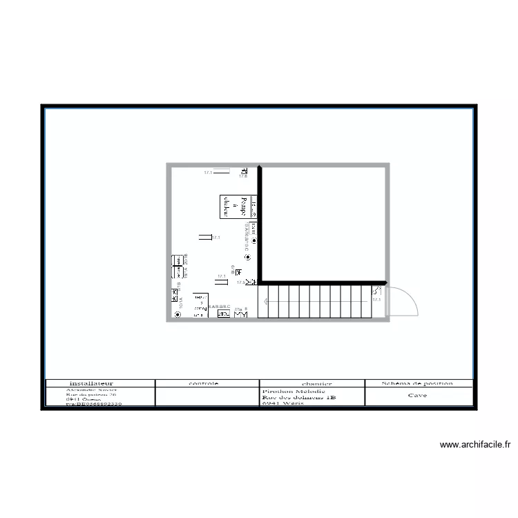 cave piromélo. Plan de cave piromélo. Plan de