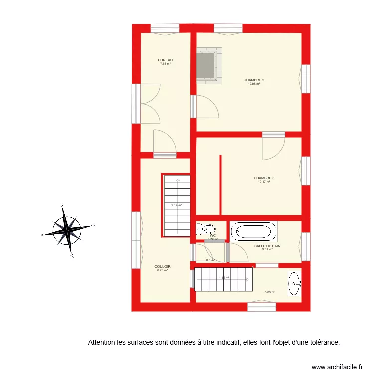 BI 1831 niveau 2. Plan de 