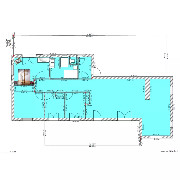 maison n&deg;2. Plan de 
