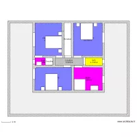 Plan &eacute;tage maison Cr&eacute;ole