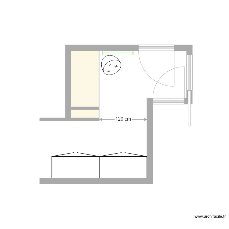 entr&eacute;e definitif. Plan de 