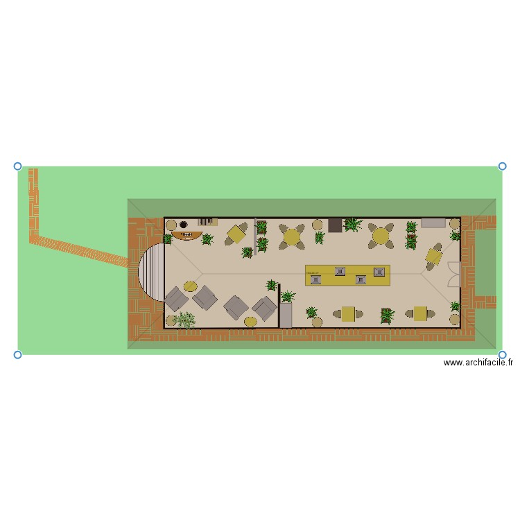 Reception  restaurant stage 1. Plan de 0 pièce et 0 m2