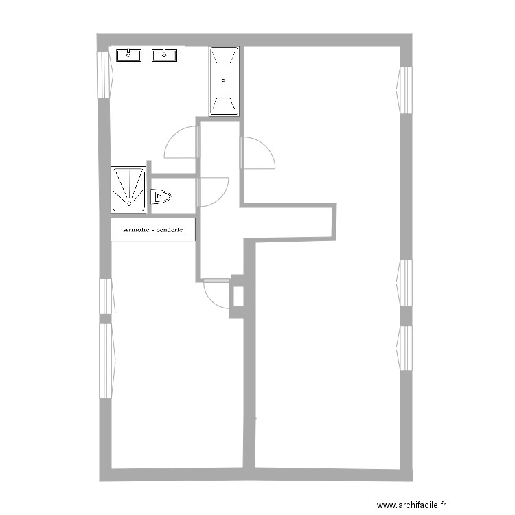 1 er étage. Plan de 0 pièce et 0 m2