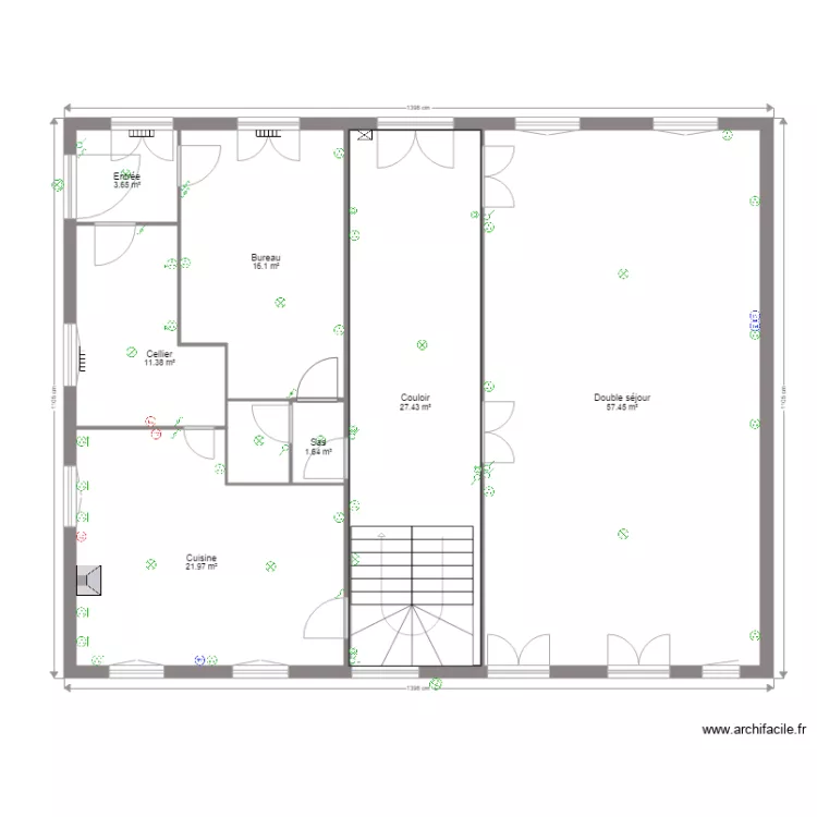 La grange au puits R de C  Elec. Plan de 