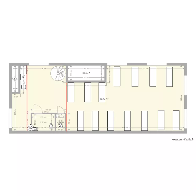 Projet salle de formation. Plan de Projet salle de formation. Plan de