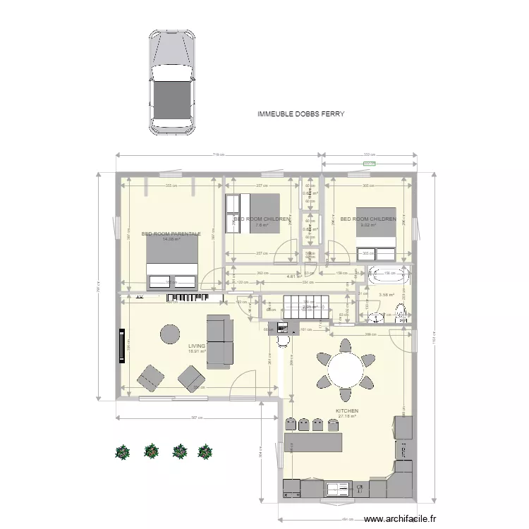 RDC KIKA . Plan de RDC KIKA . Plan de
