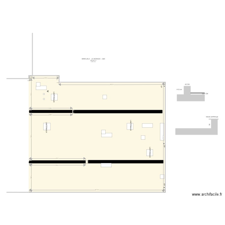 immeuble le morade    c k. Plan de 0 pièce et 0 m2