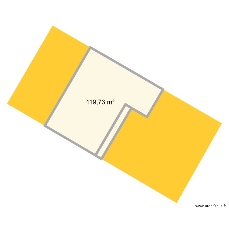 romu. Plan de 1 pièce et 122 m2