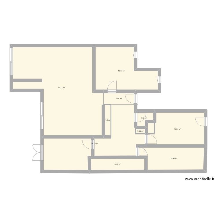 maison margency. Plan de 10 pièces et 123 m2